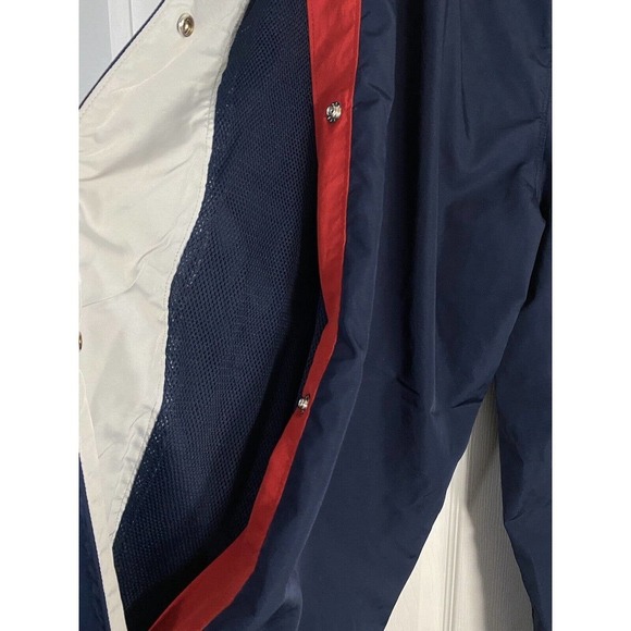 Vintage Nike Mens Breakaway‎ Basketball Pants Snap XL Navy Blue Red - Grey Tag - Picture 10 of 11